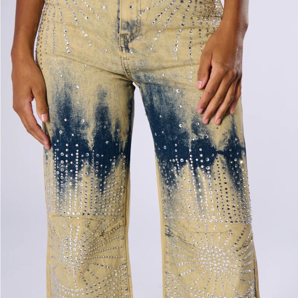 Say It To My Face Embellished pants
